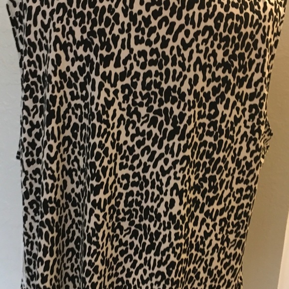 Calvin Klein Black/White Sleeveless Top/Shell 3X - Picture 5 of 5